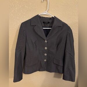 Louben Women's Blue Gray Lined Blazer, size 8